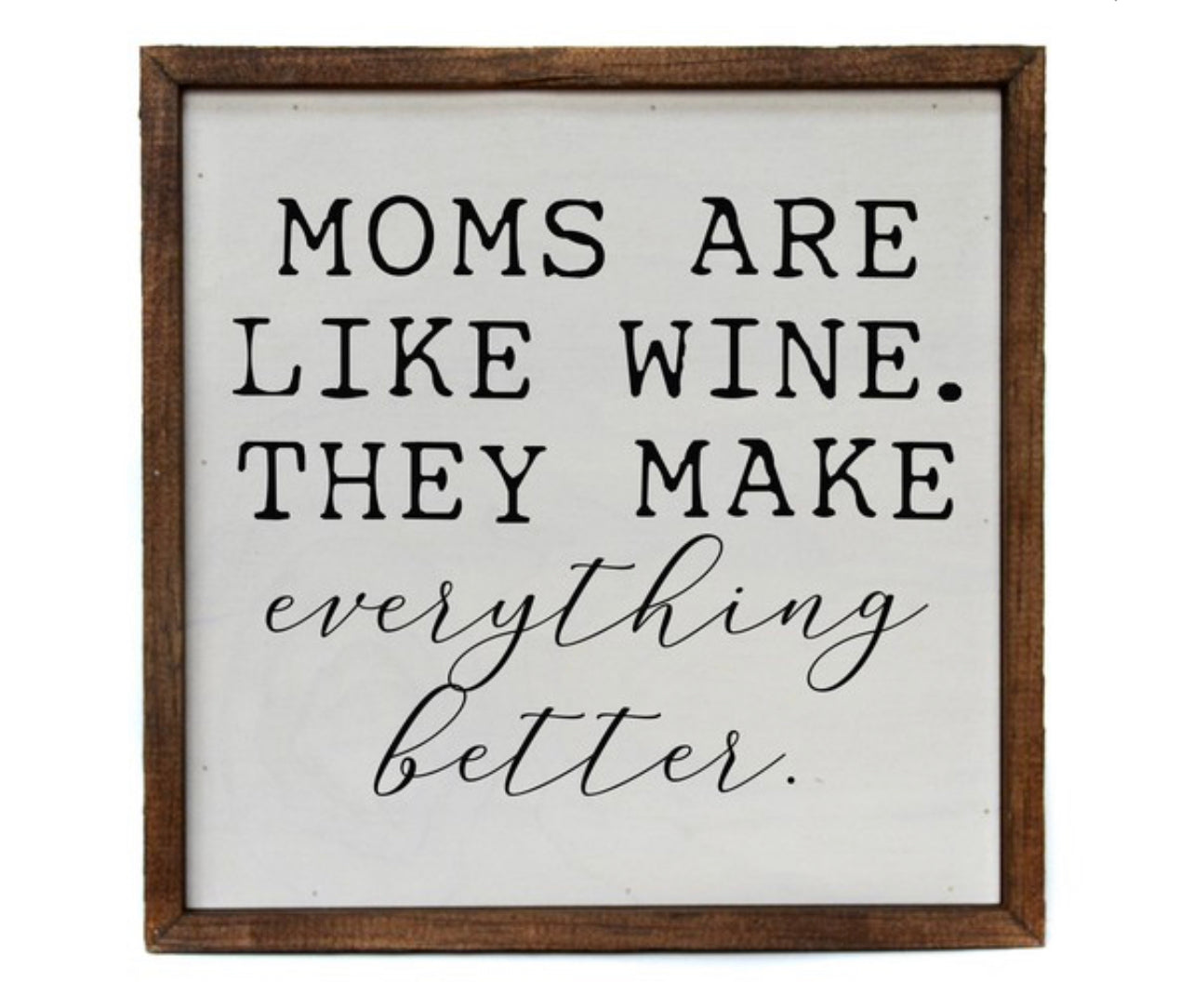 Moms Make It Better Sign