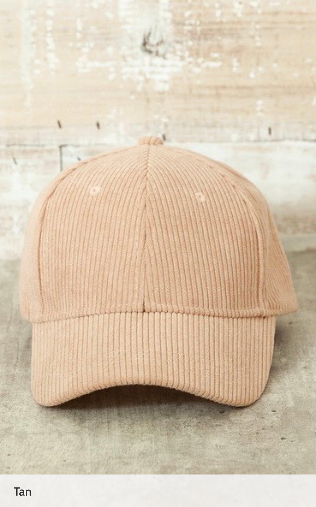 Corduroy Baseball Cap