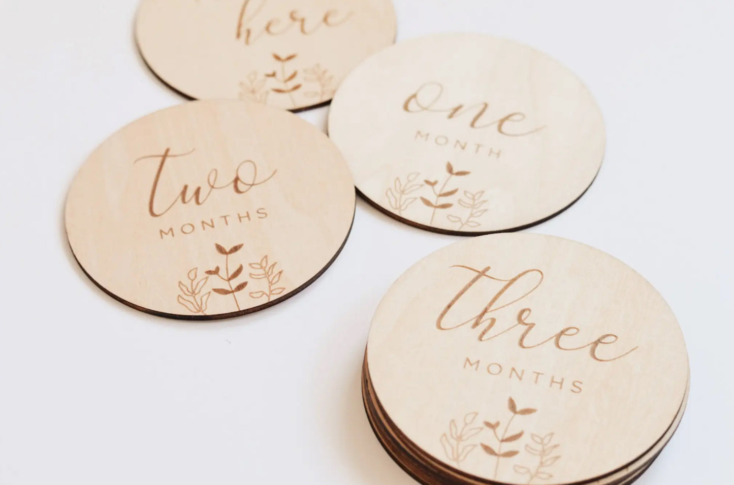 Monthly Milestone Wooden Cards