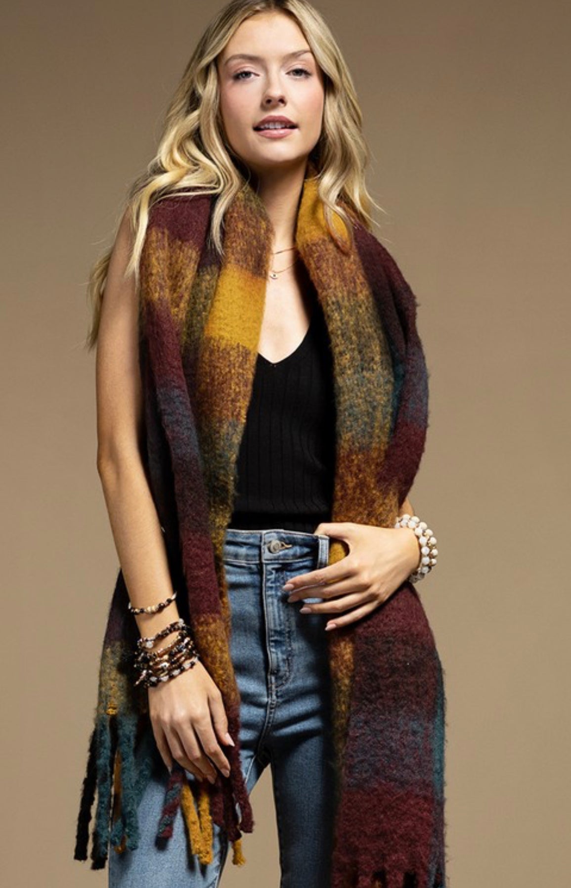 Super Soft Plaid Scarf