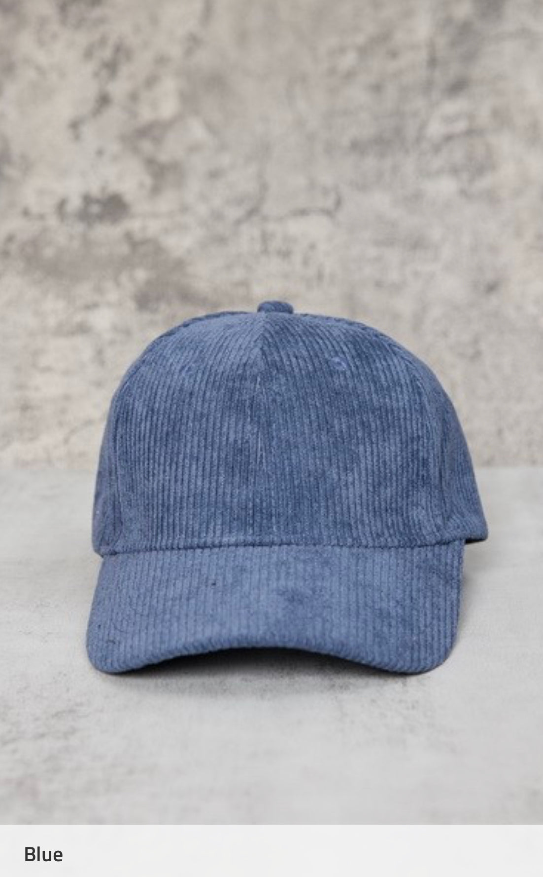 Corduroy Baseball Cap
