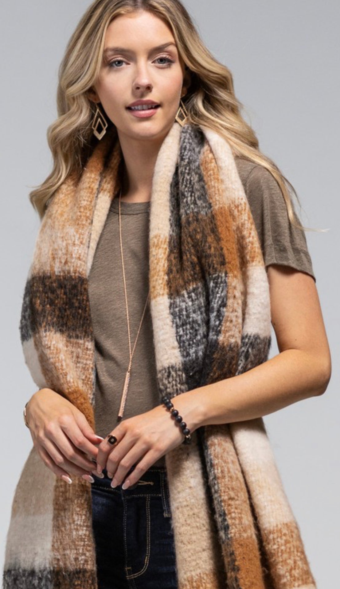 Super Soft Plaid Scarf