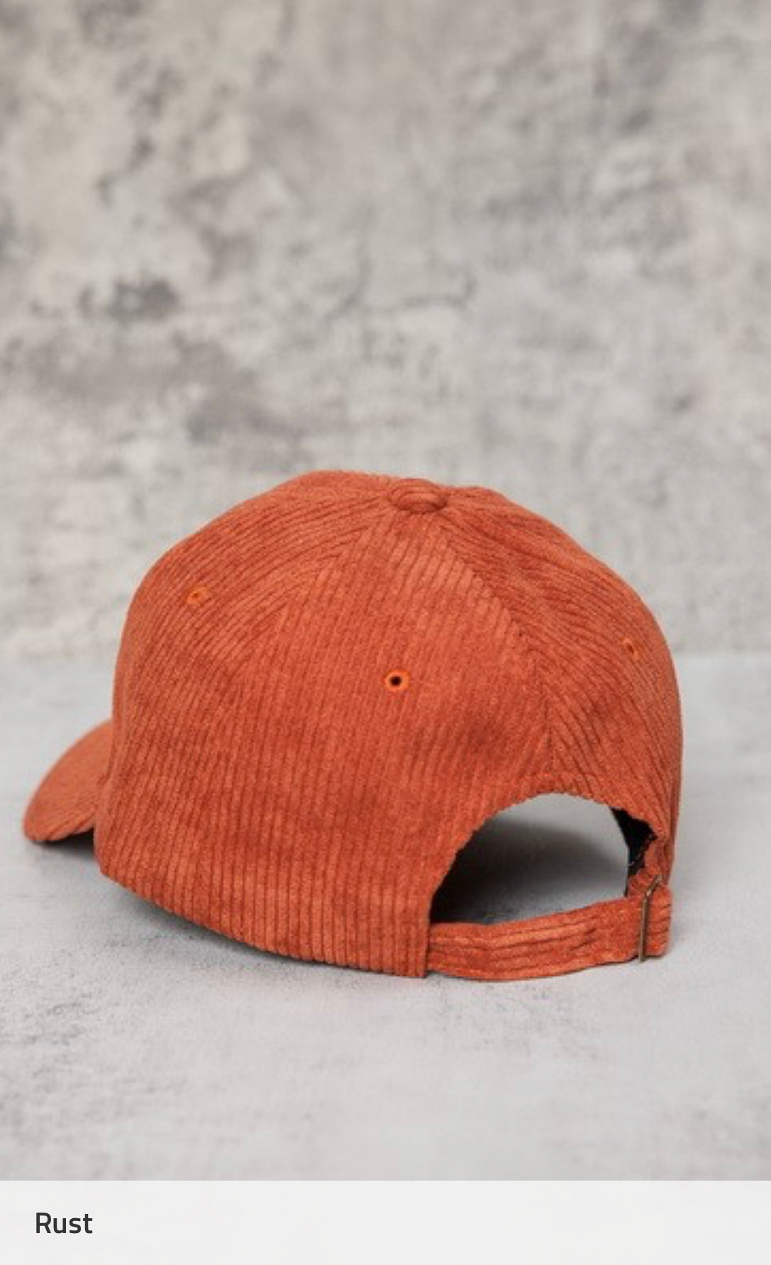 Corduroy Baseball Cap