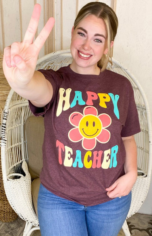 Happy Teacher Graphic Tee