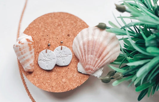 Summer Sand Dollar Earrings