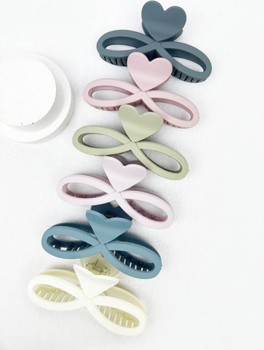 Heart Love Claw Clip