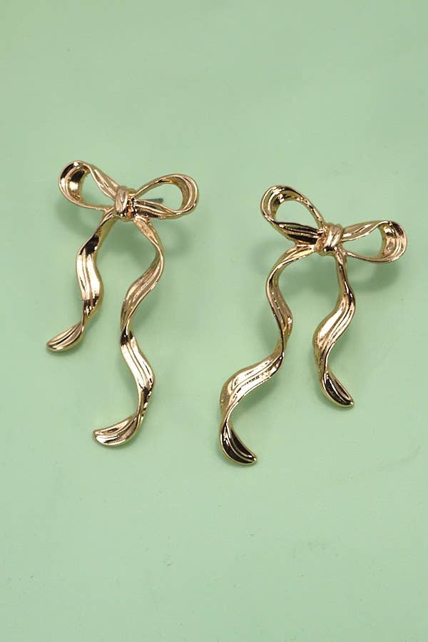 Hammered Ribbon Earrings