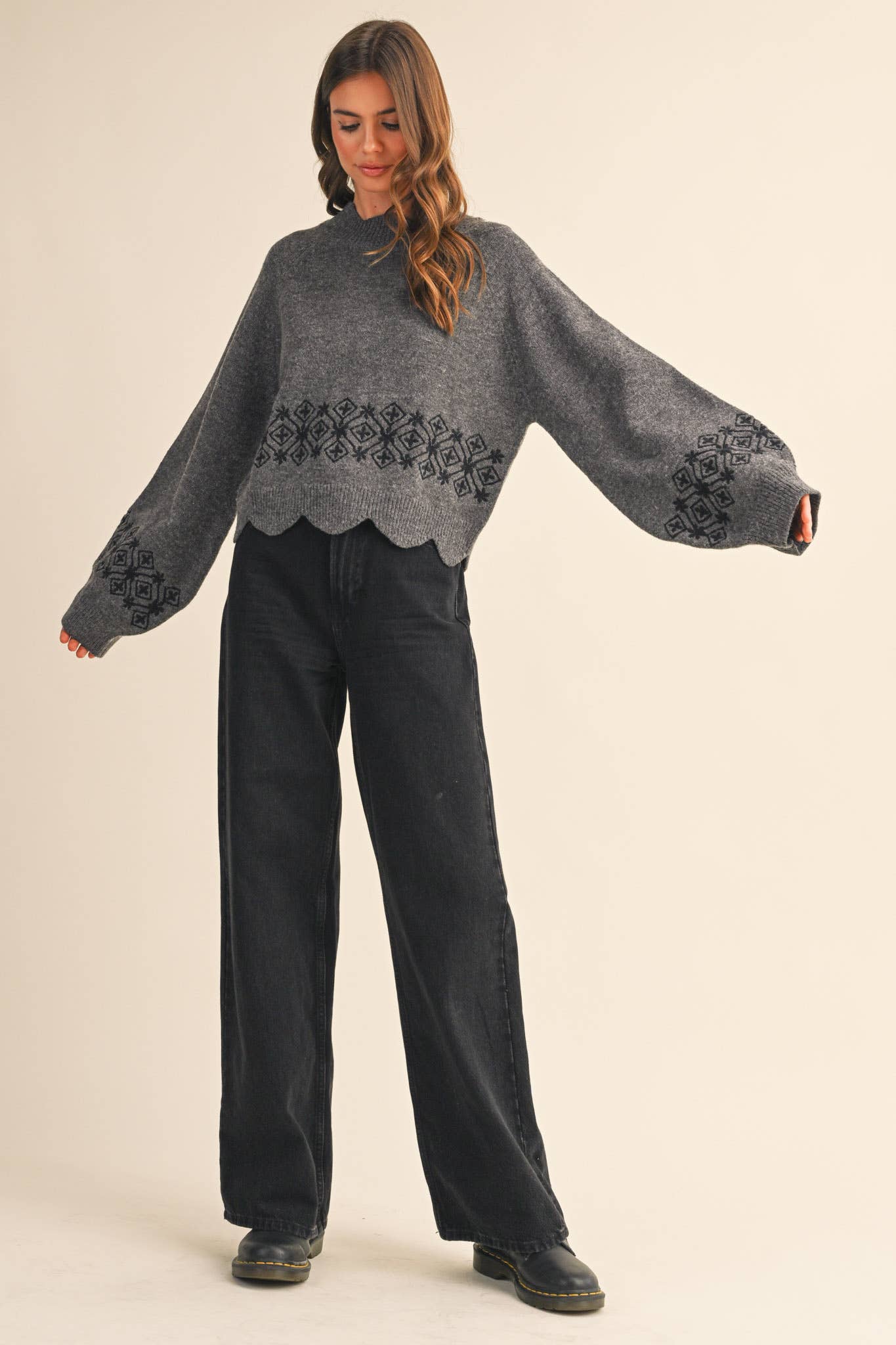 Scalloped Love Sweater