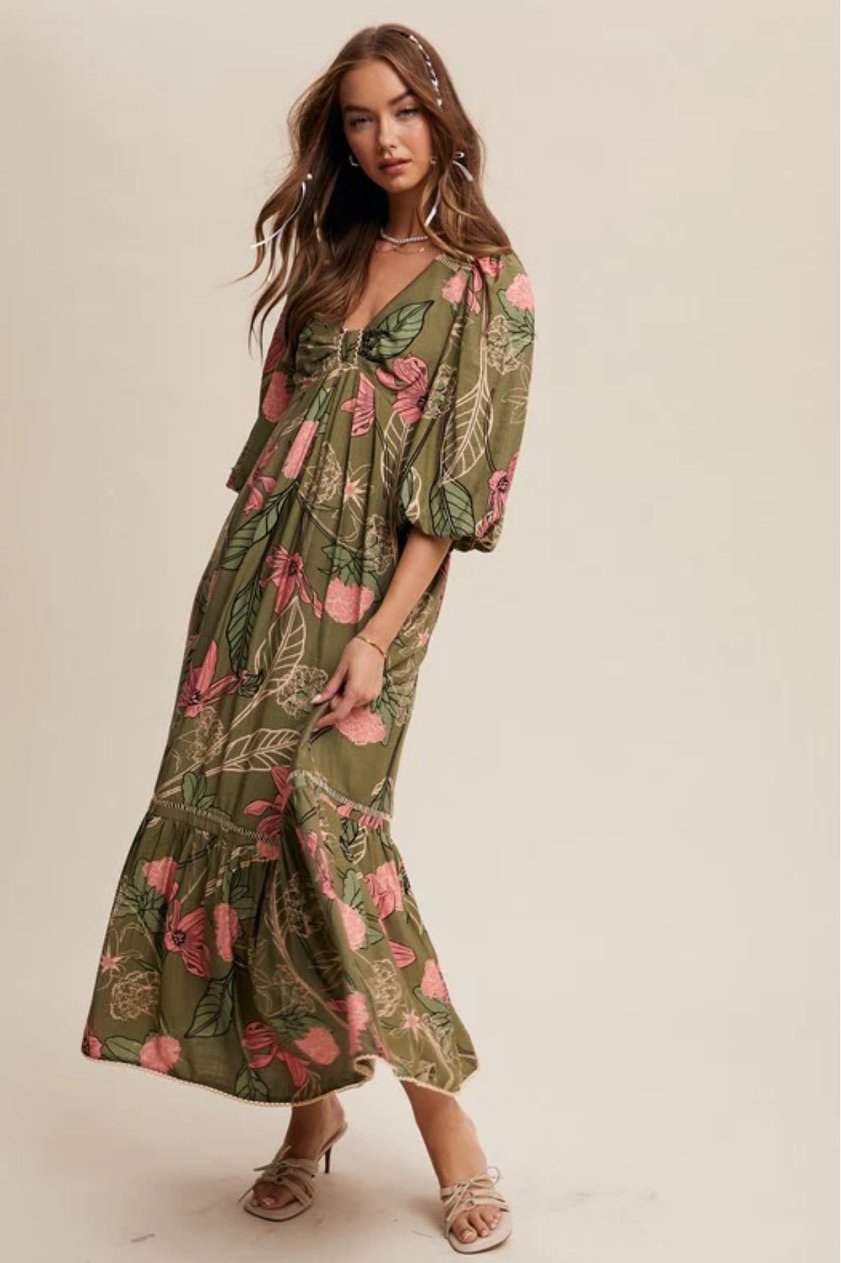 Lily Floral Maxi Dress