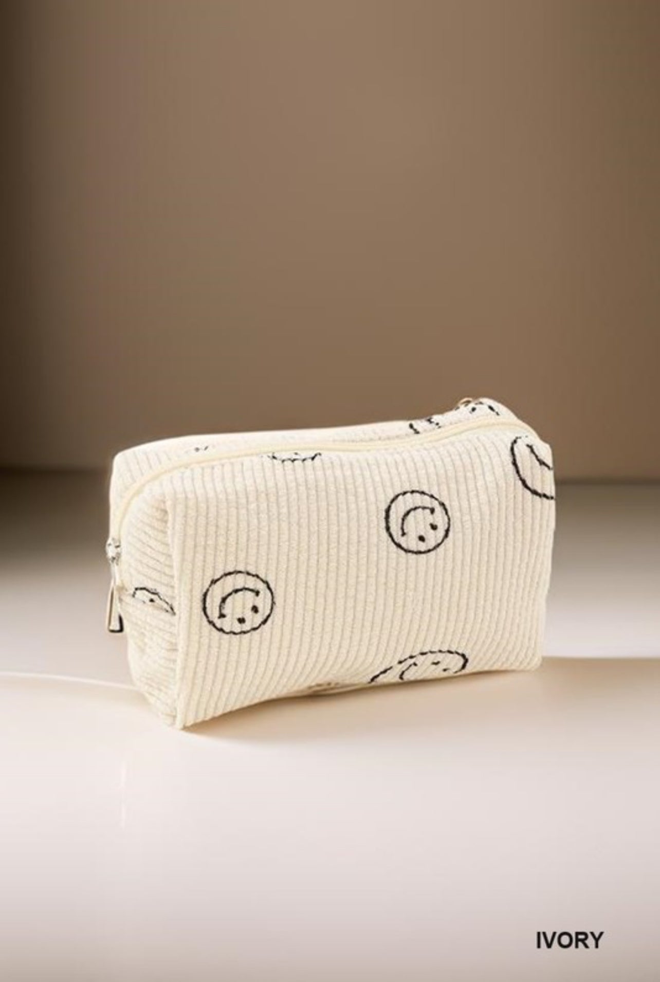 Smiley Face Cosmetic Bag