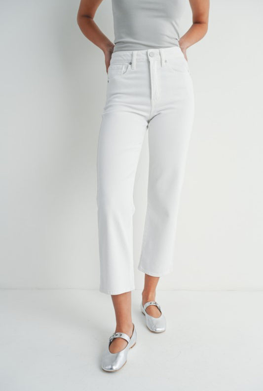 Wait With You White Denim Jeans