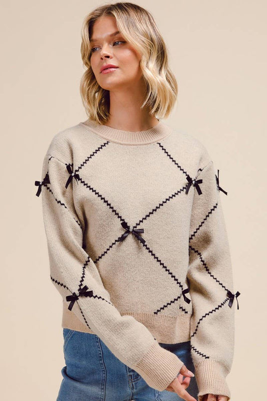 Holding On Bow Sweater