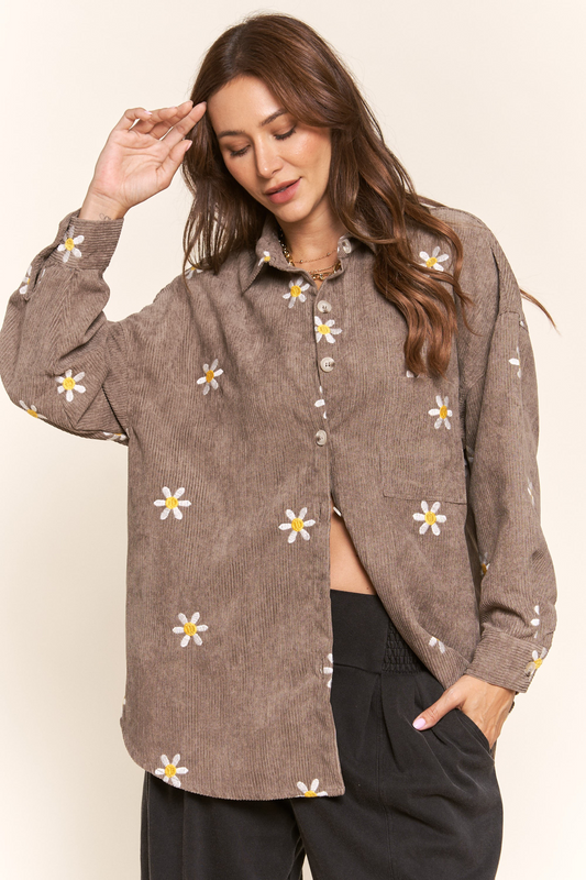 Second First Date Shacket In Mocha