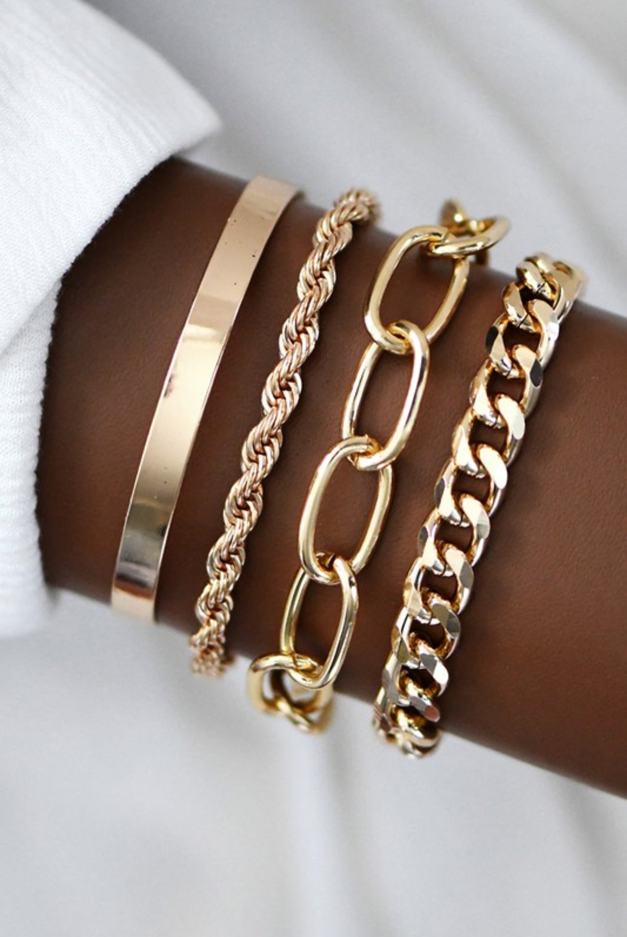 Unwritten Beauty Gold Bracelet Set