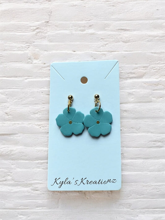 Teal Flowers
