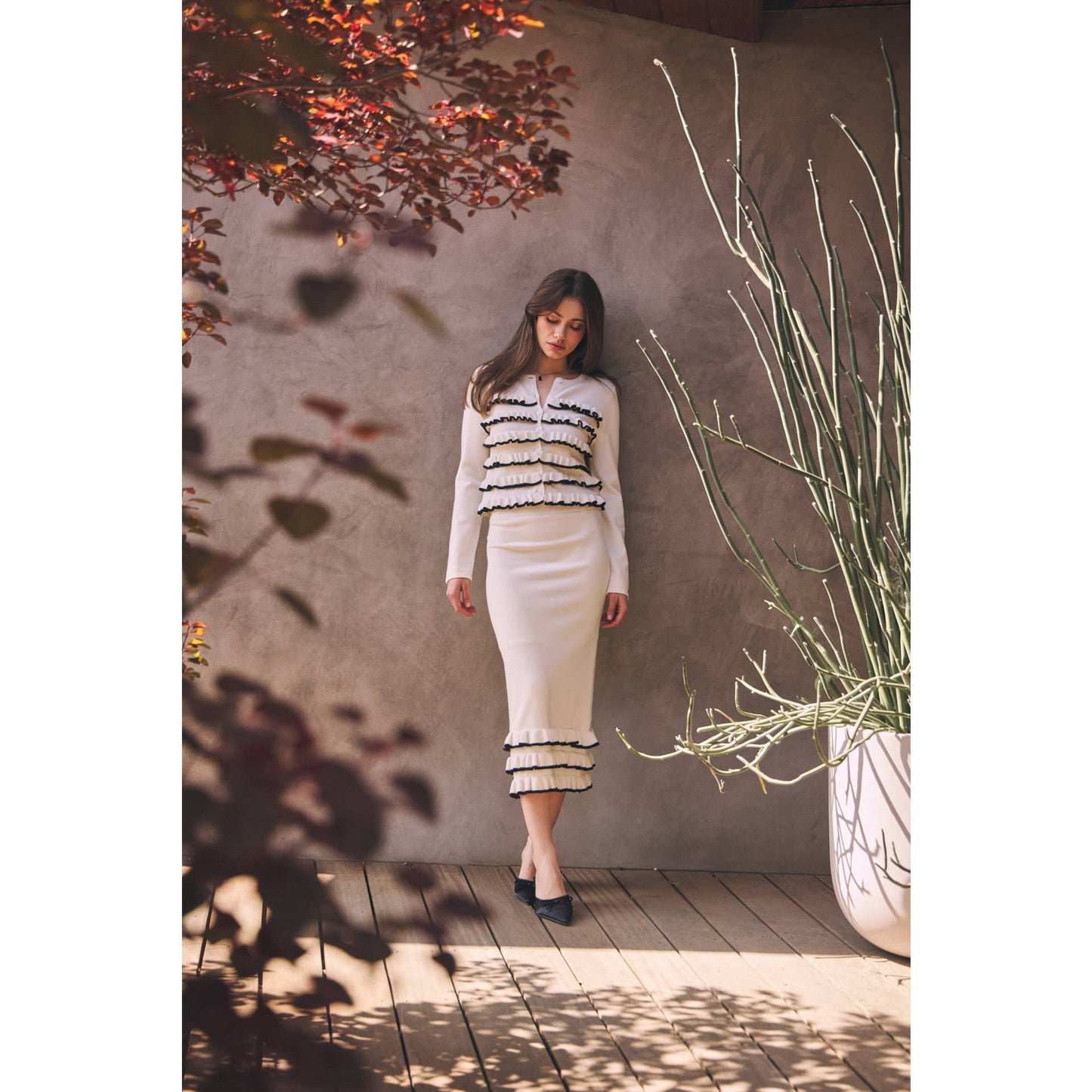 Bold Charmer Sweater Skirt