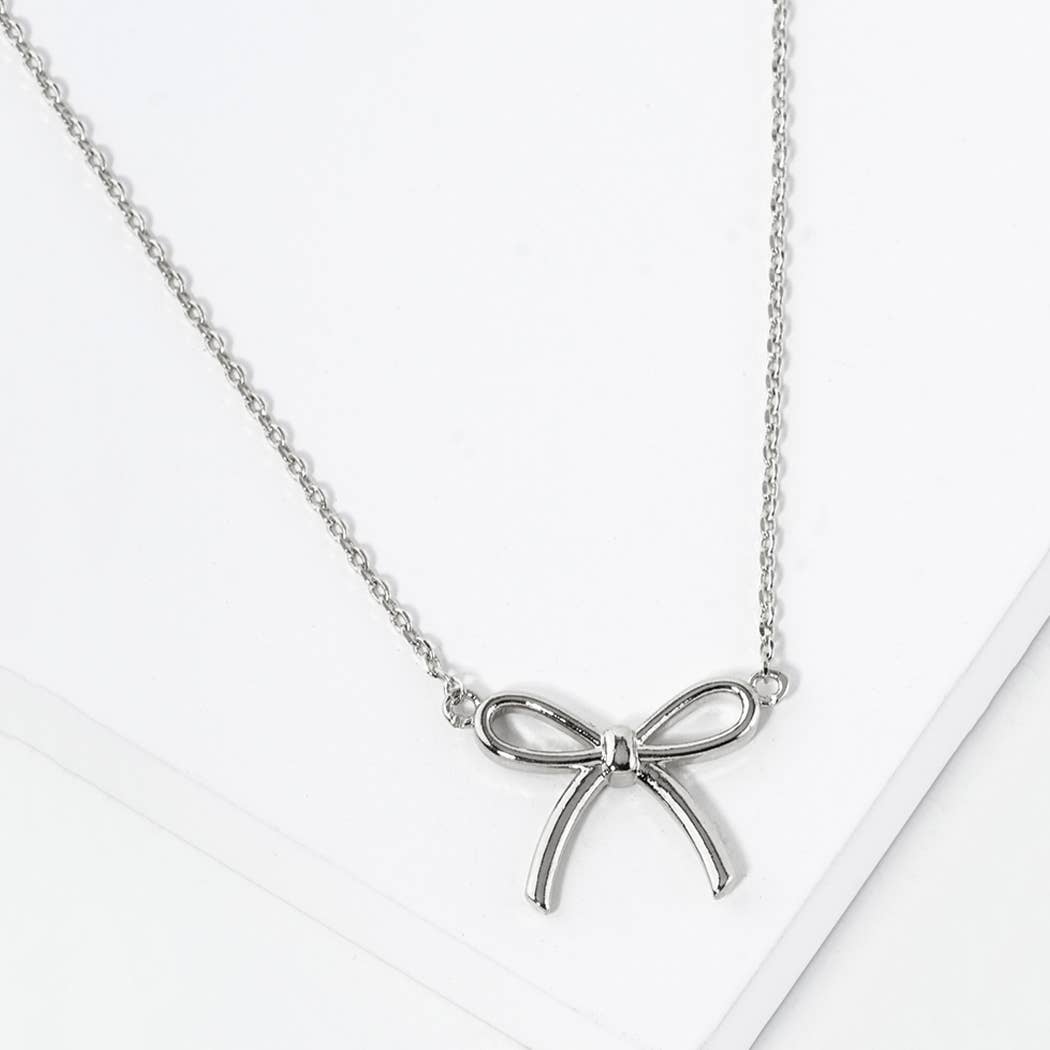 Girl Mom Bow Necklaces
