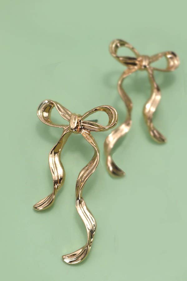 Hammered Ribbon Earrings