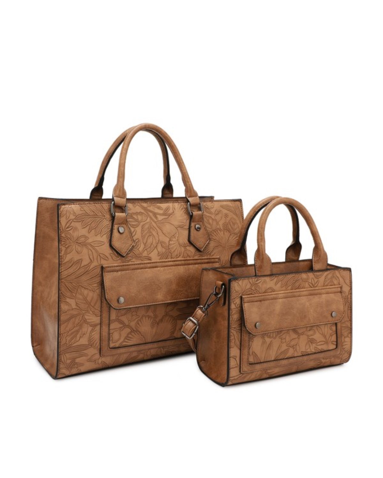 Margaret Embossed 2-in-1 Tote Bag