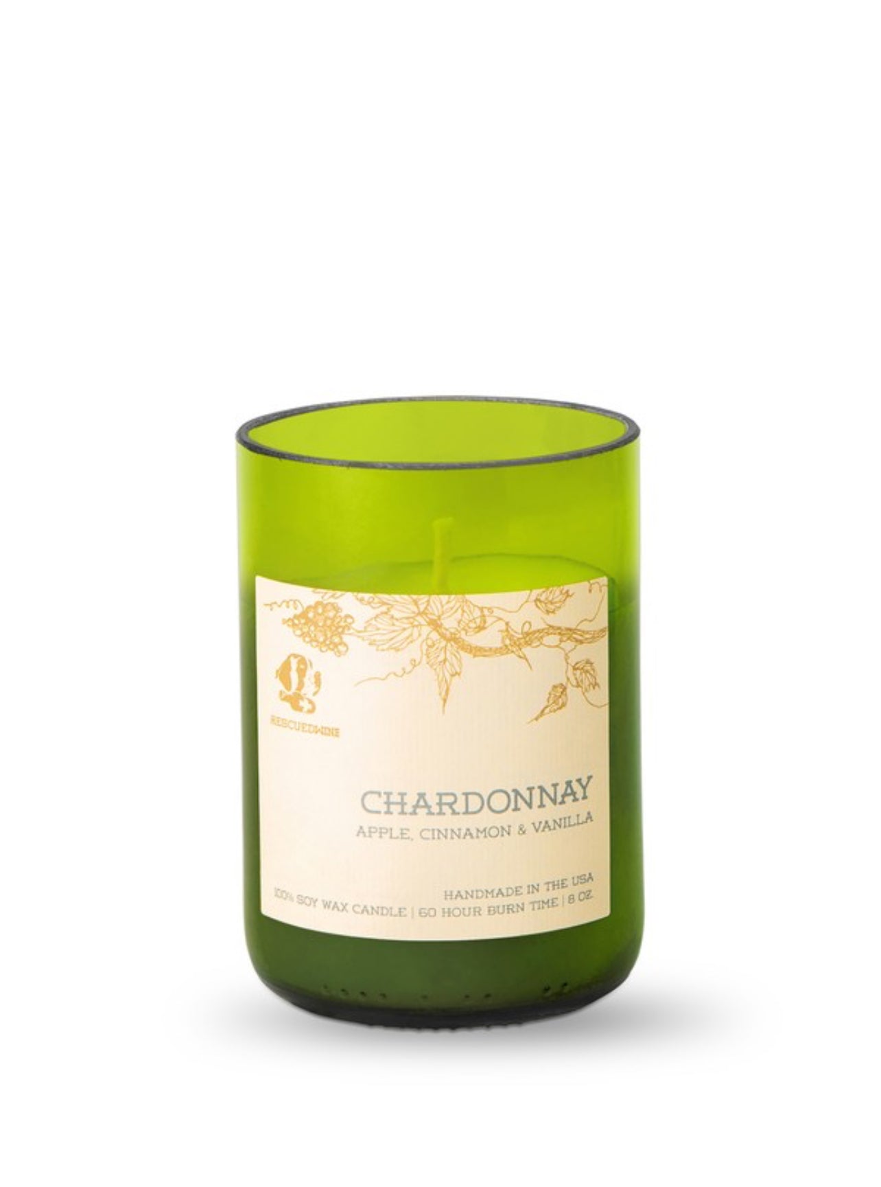 Chardonnay Rescued Wine Candle