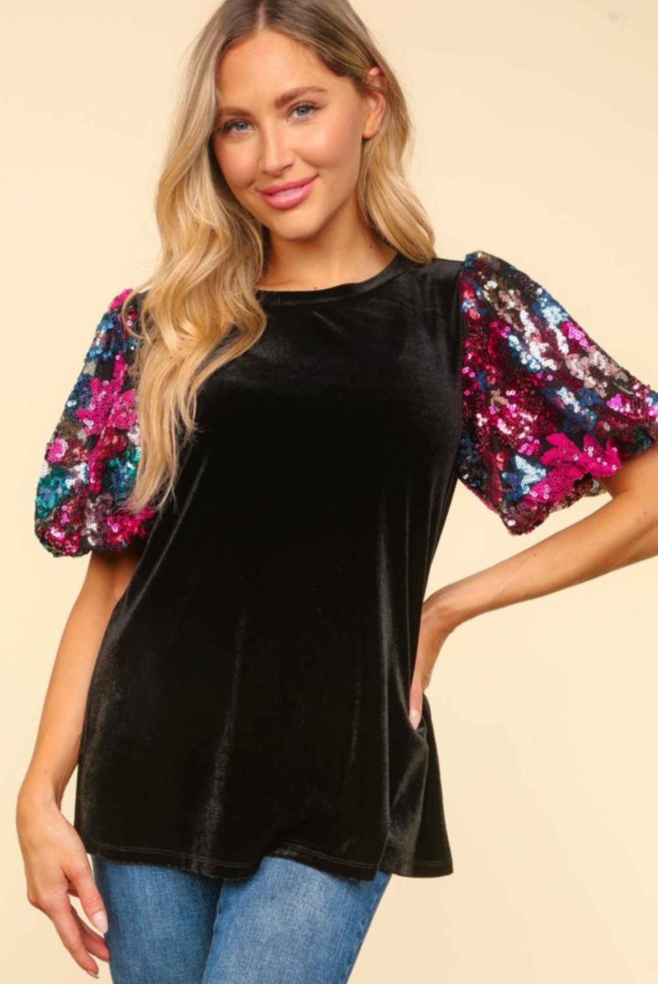 Midnight Shimmer Top