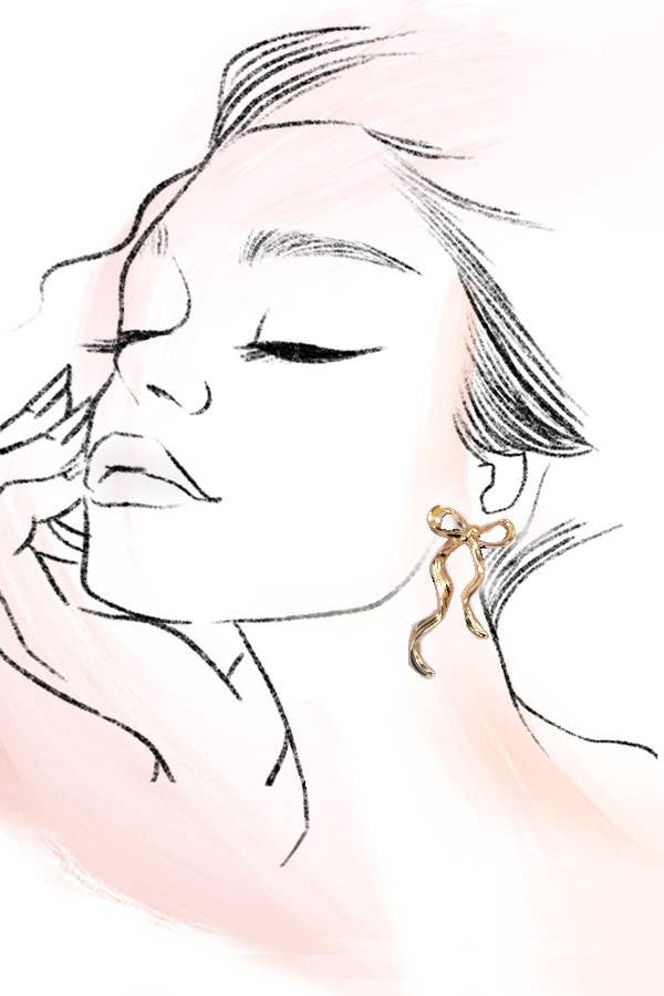 Hammered Ribbon Earrings