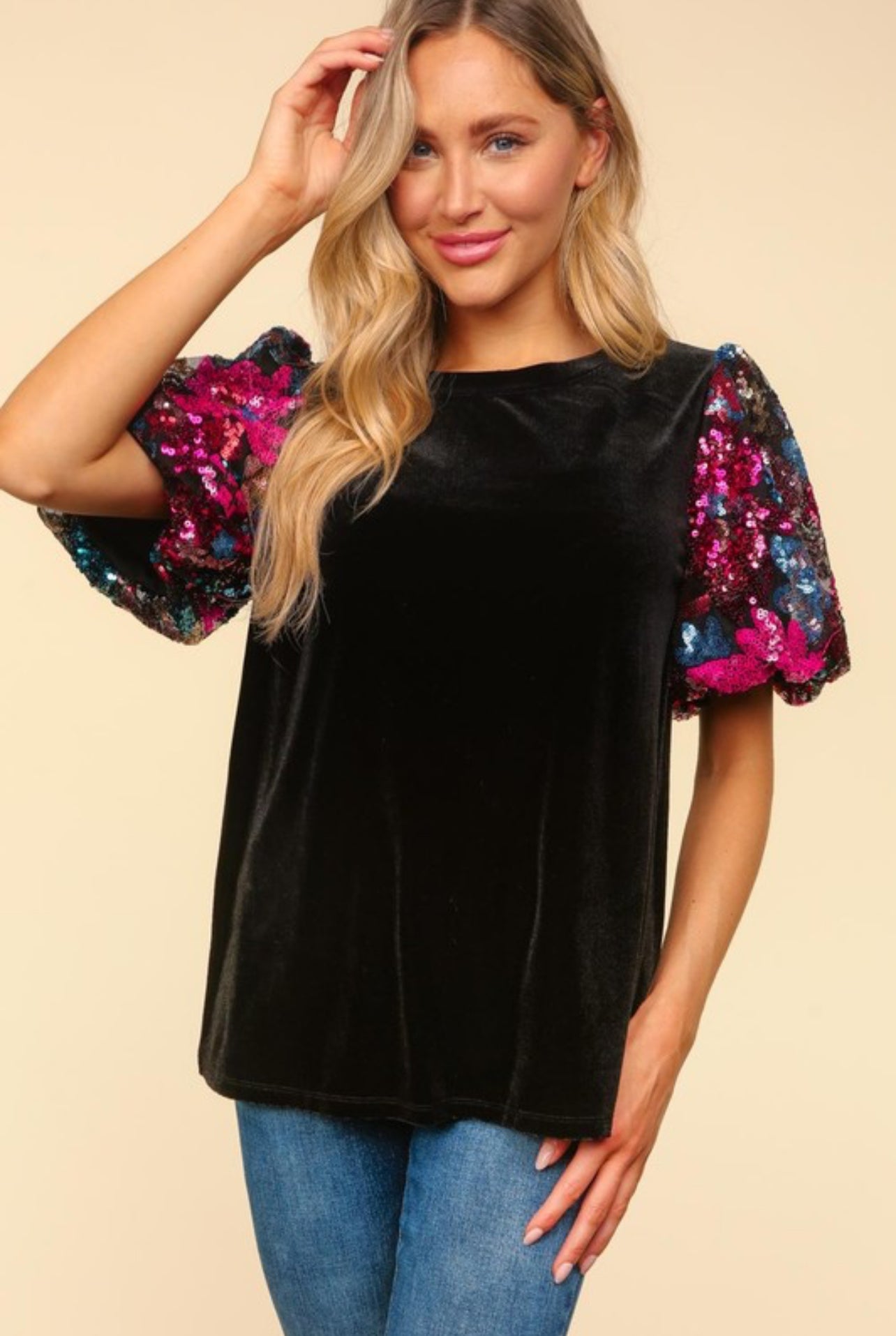 Midnight Shimmer Top