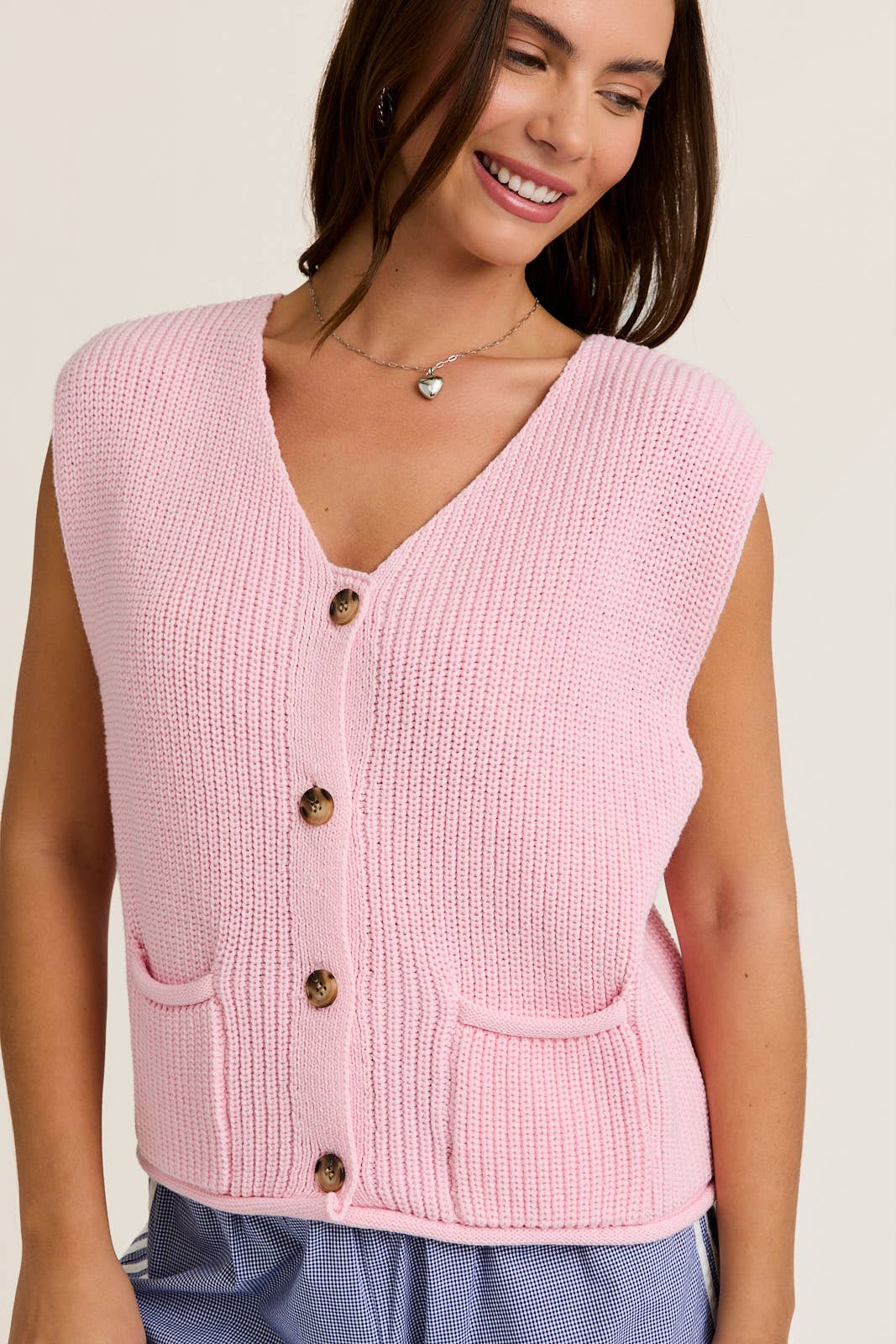 Pink Expectations Sweater Vest