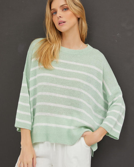 Mint Mountains Sweater