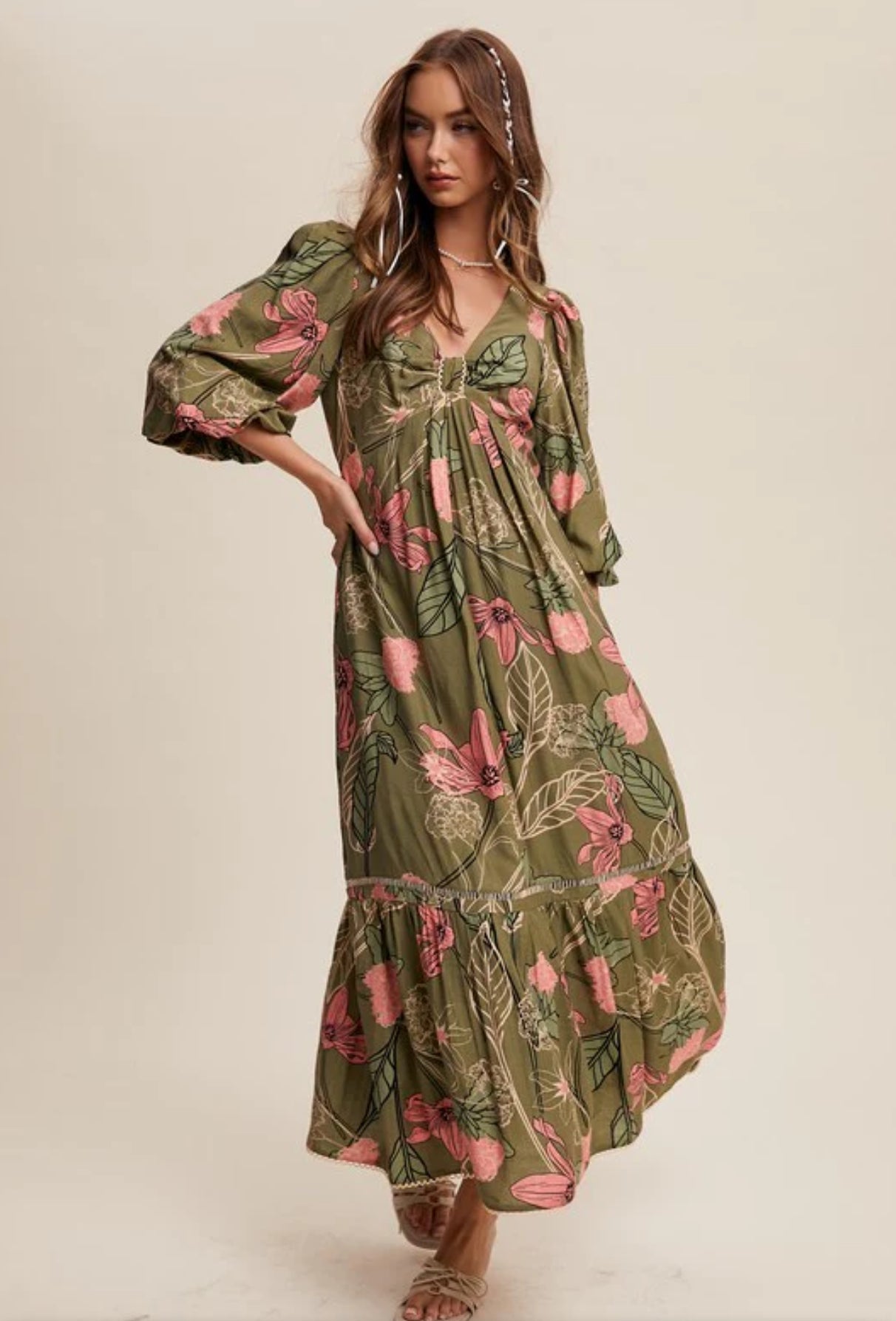 Lily Floral Maxi Dress