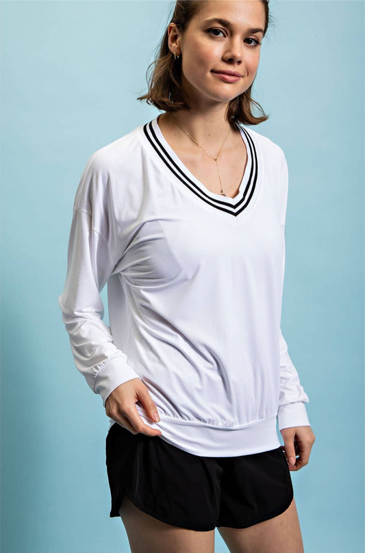 Spring Into Style V-Neck Pullover