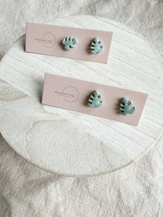 Monstera Studs