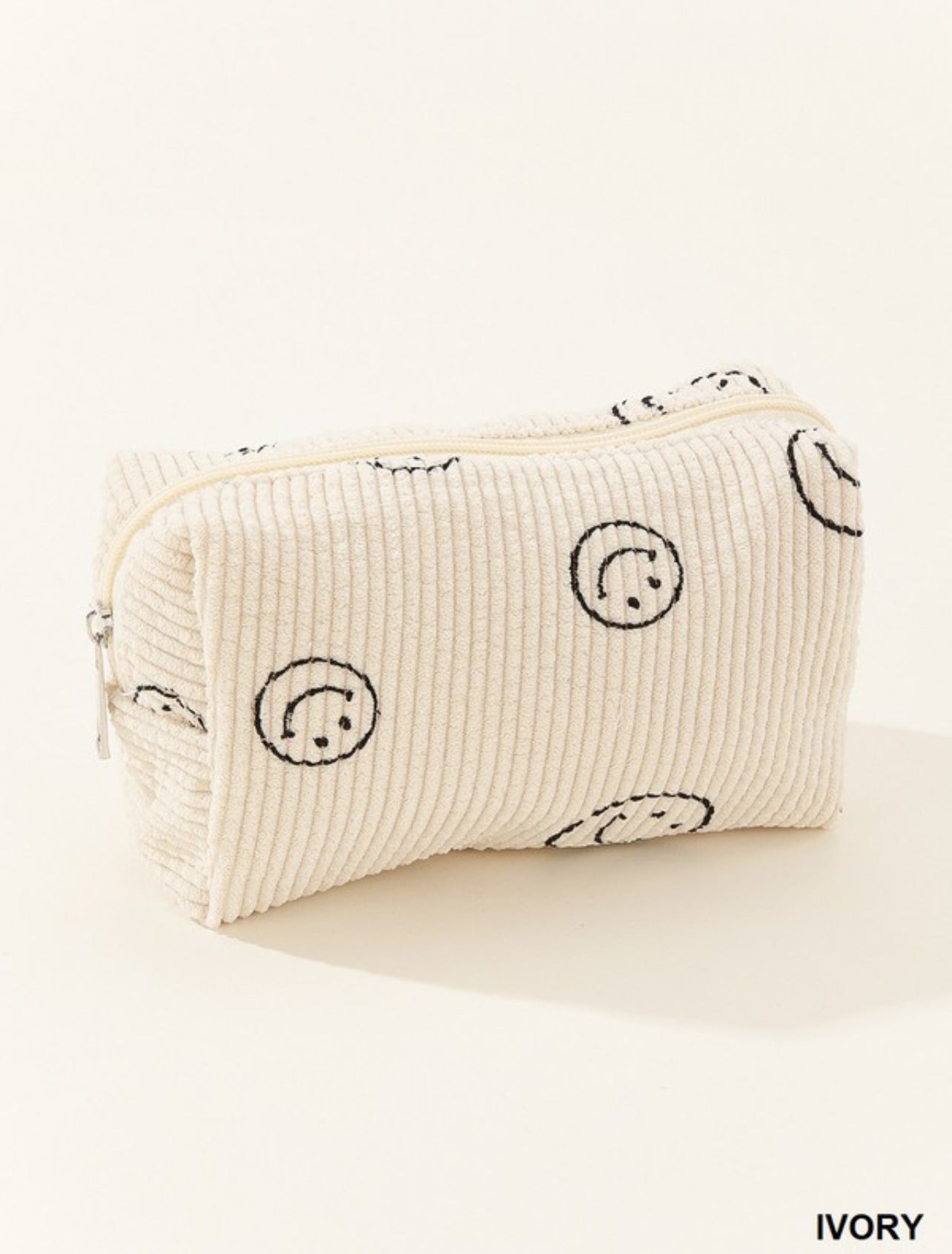 Smiley Face Cosmetic Bag