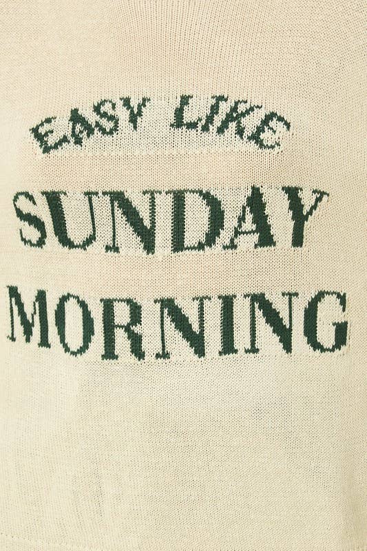 Sunday Morning Lightweight Sweater