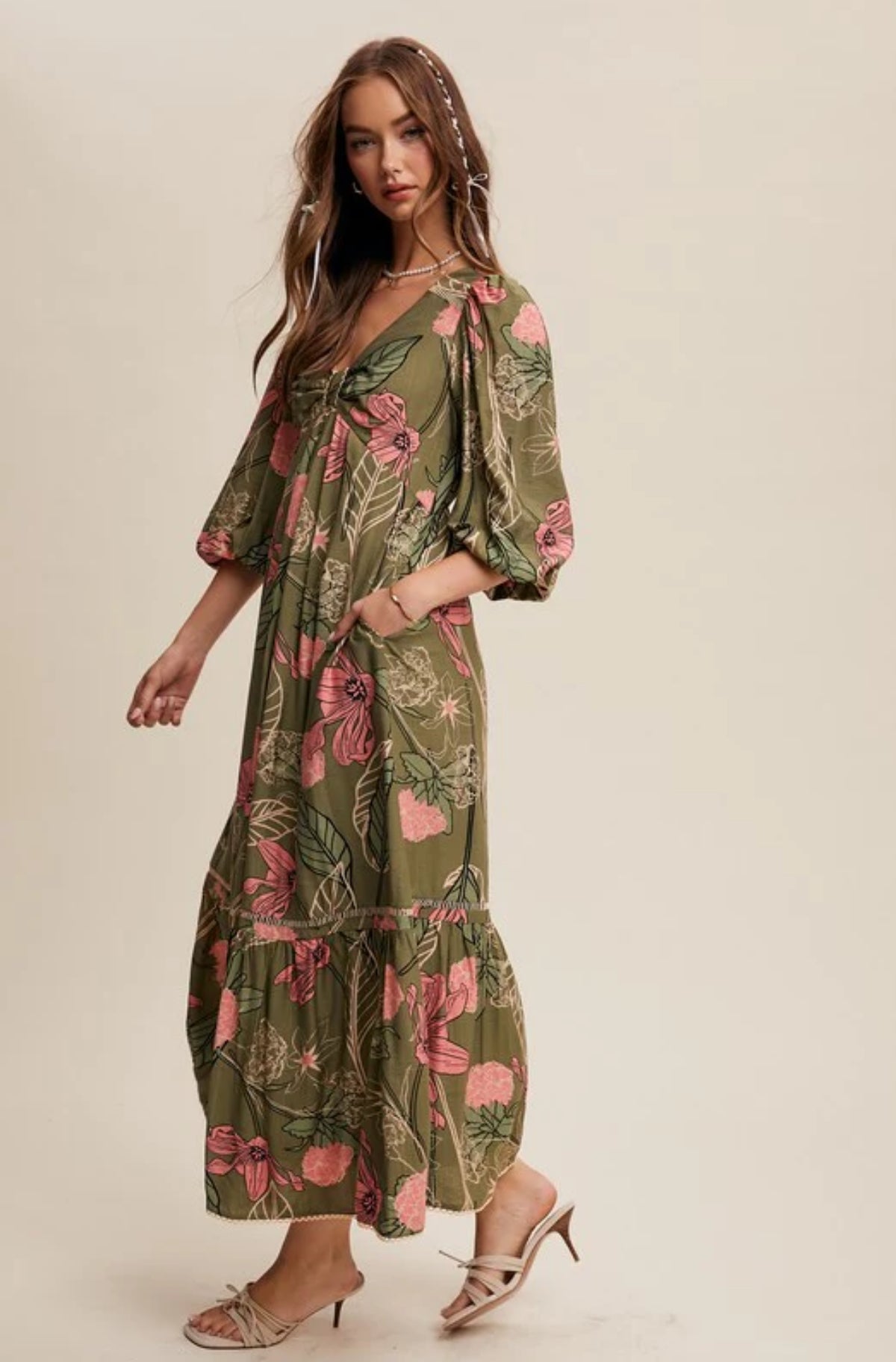 Lily Floral Maxi Dress