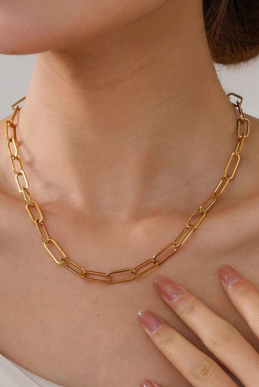 Luxurious Paperclip Chain Necklace