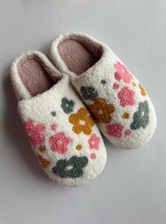 Boho Flower Slippers