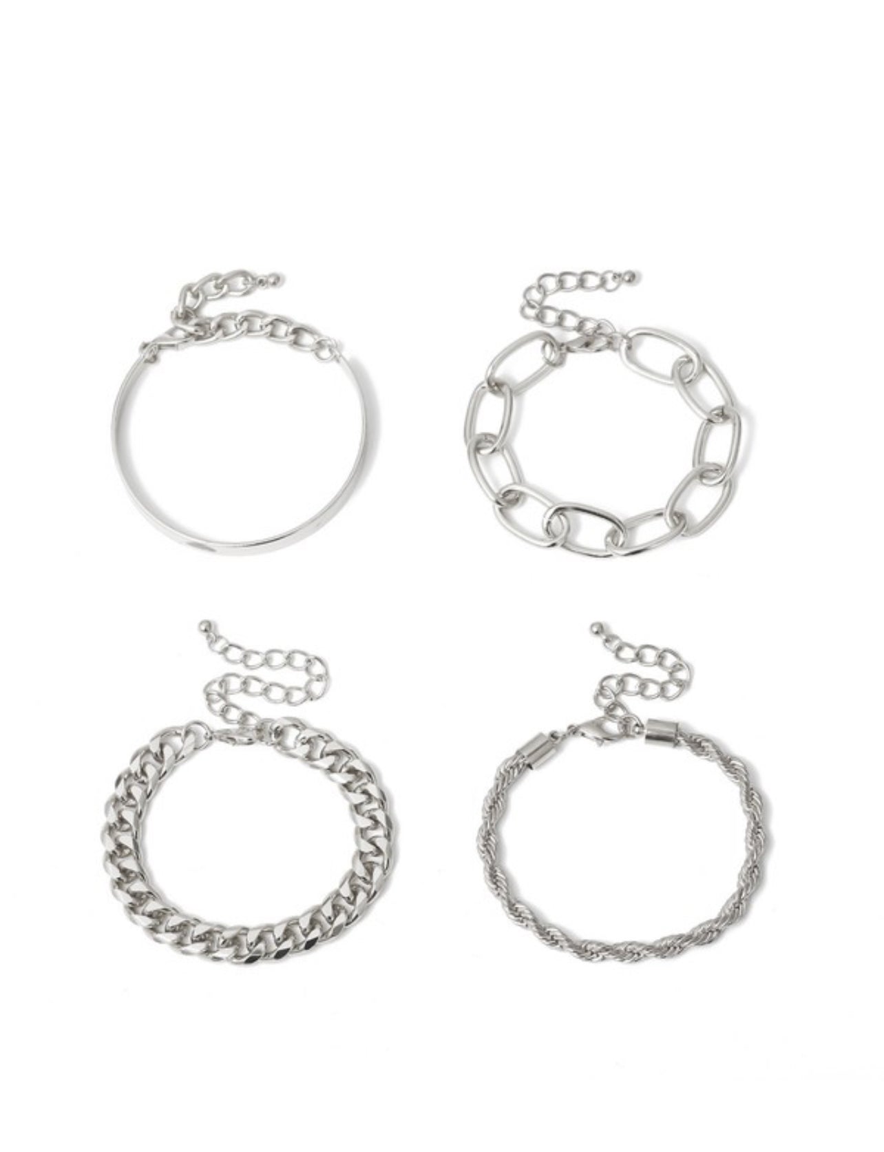 Unwritten Beauty Silver Bracelet Set