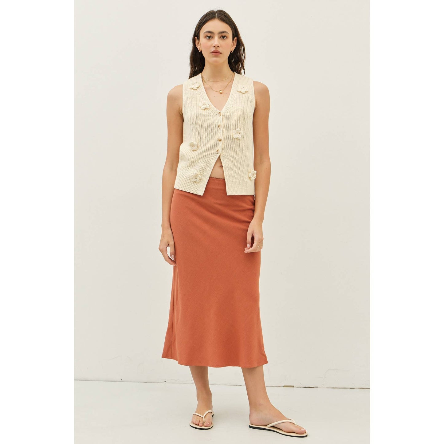 Seasonless Romantic Sweater Vest