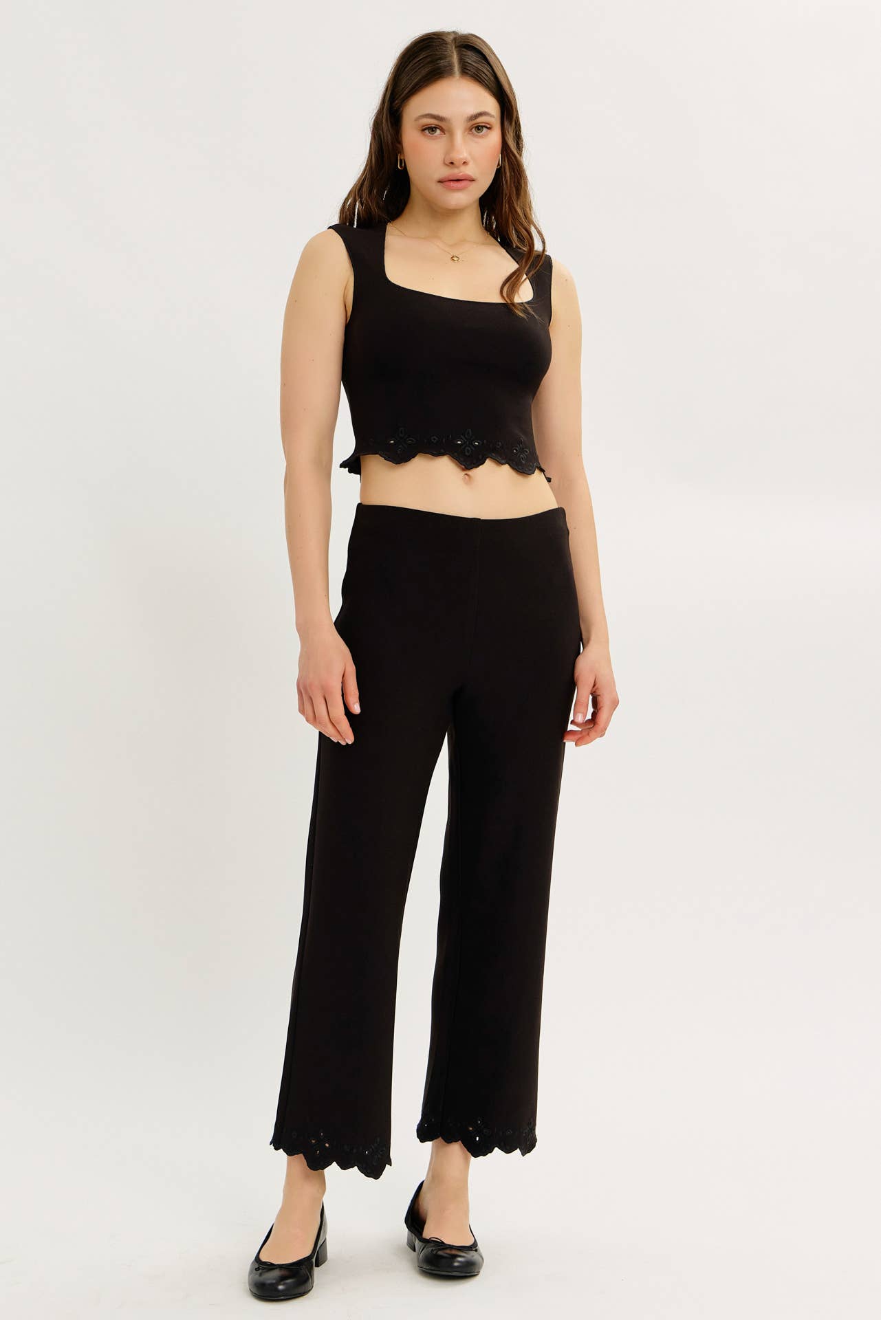 Eyelet Sophistication Top