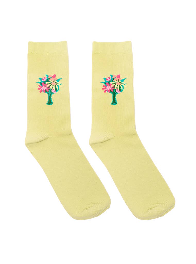 3D Flower Bouquet Crew Socks