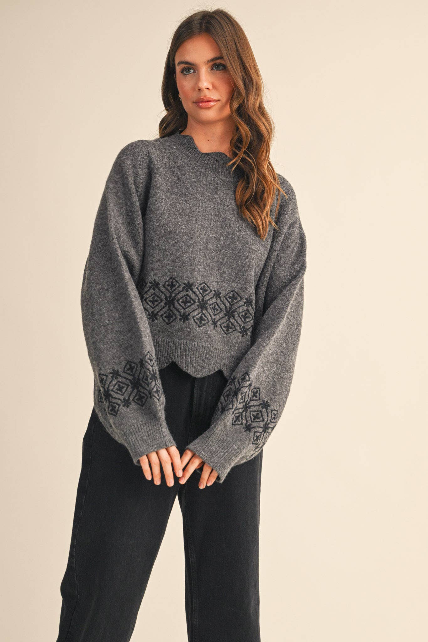 Scalloped Love Sweater