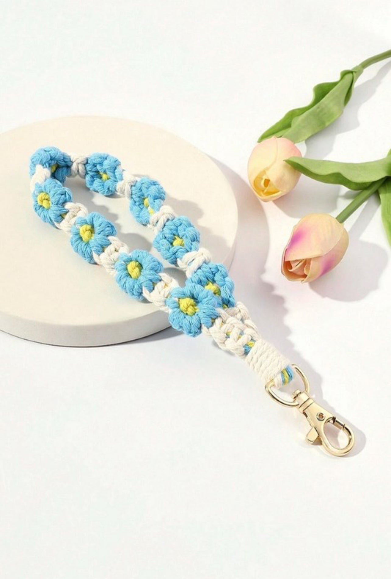 Flower Wristlet Keychain