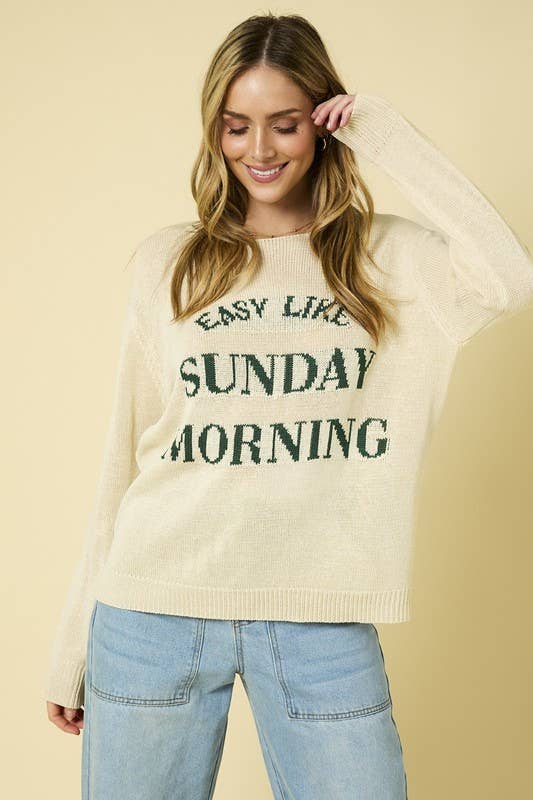 Sunday Morning Lightweight Sweater