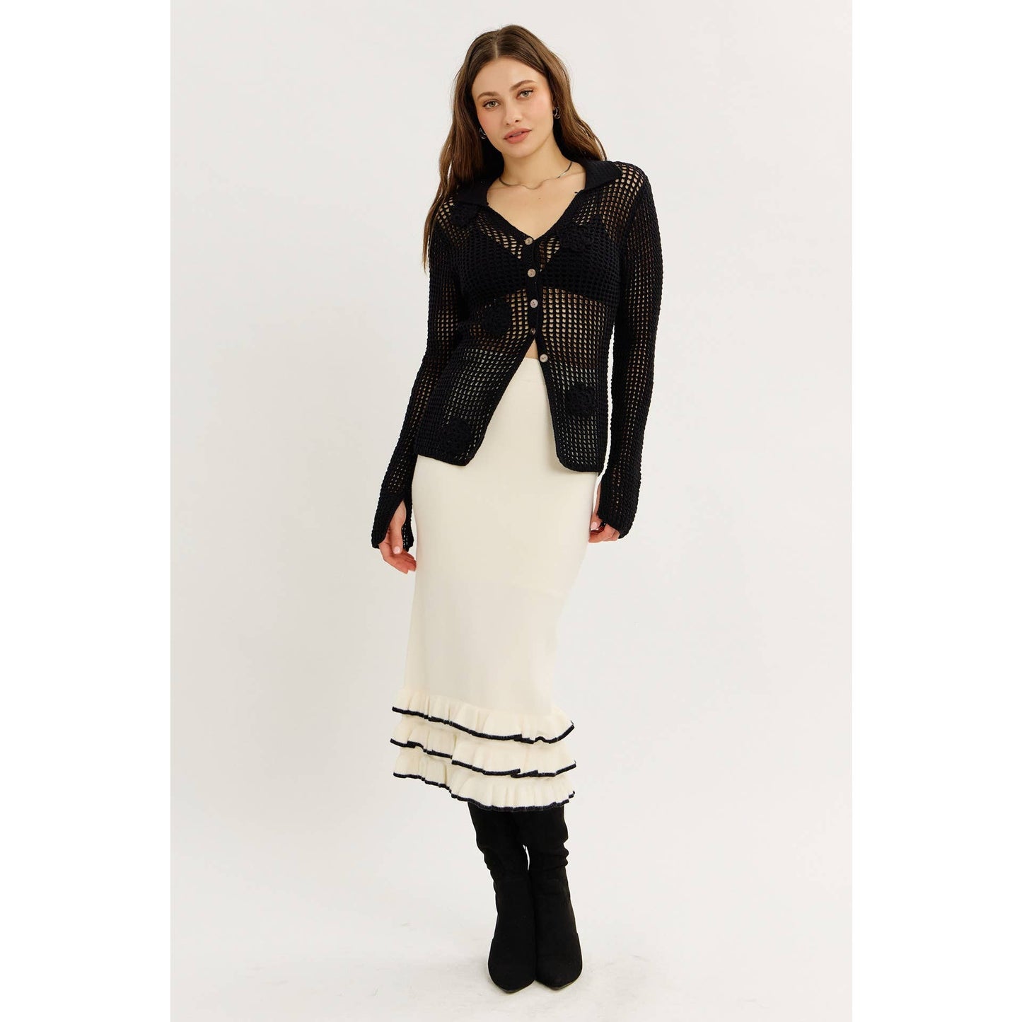 Bold Charmer Sweater Skirt