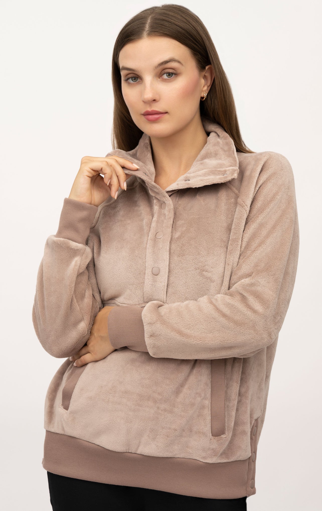 Butter Me Up Pullover In Black