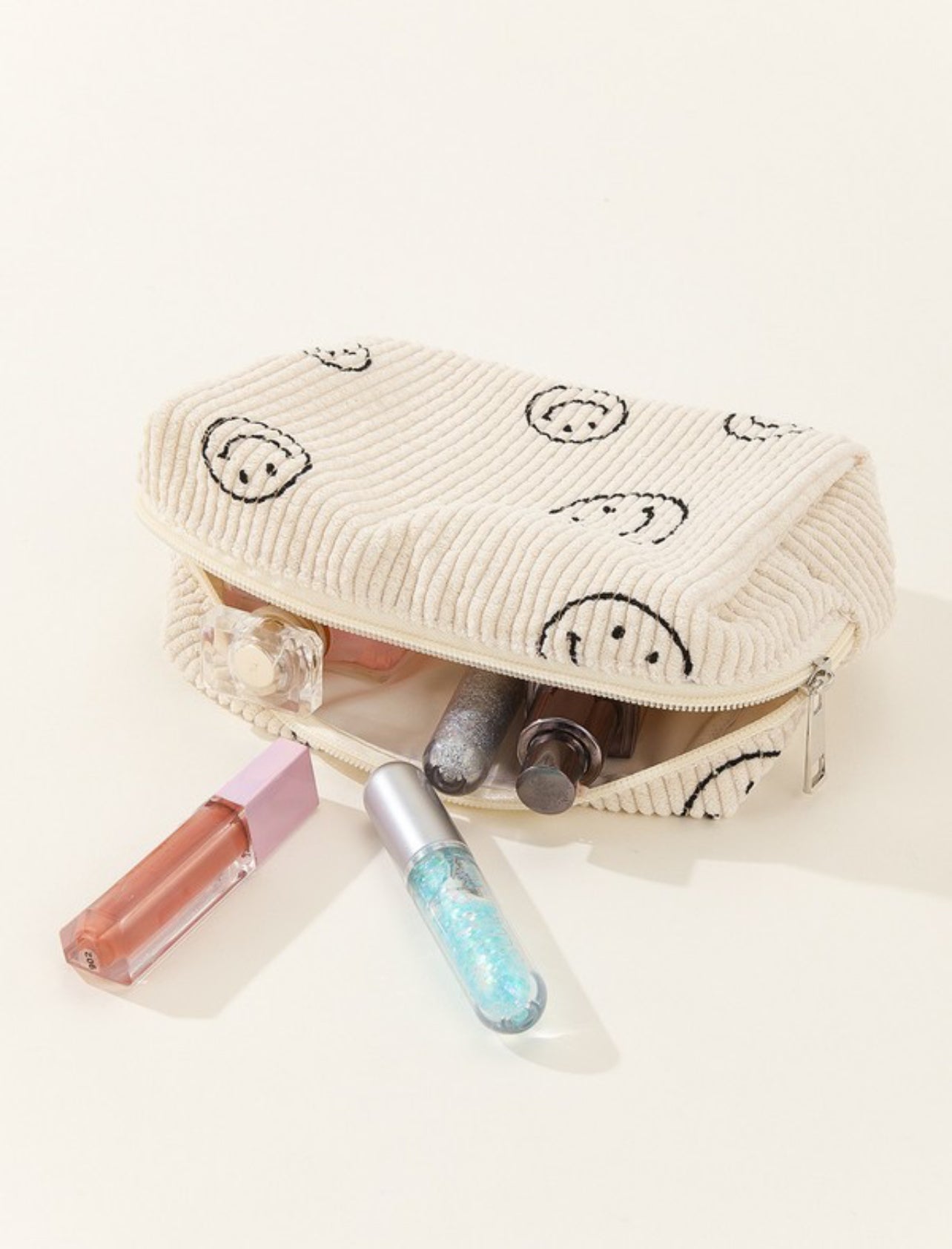 Smiley Face Cosmetic Bag