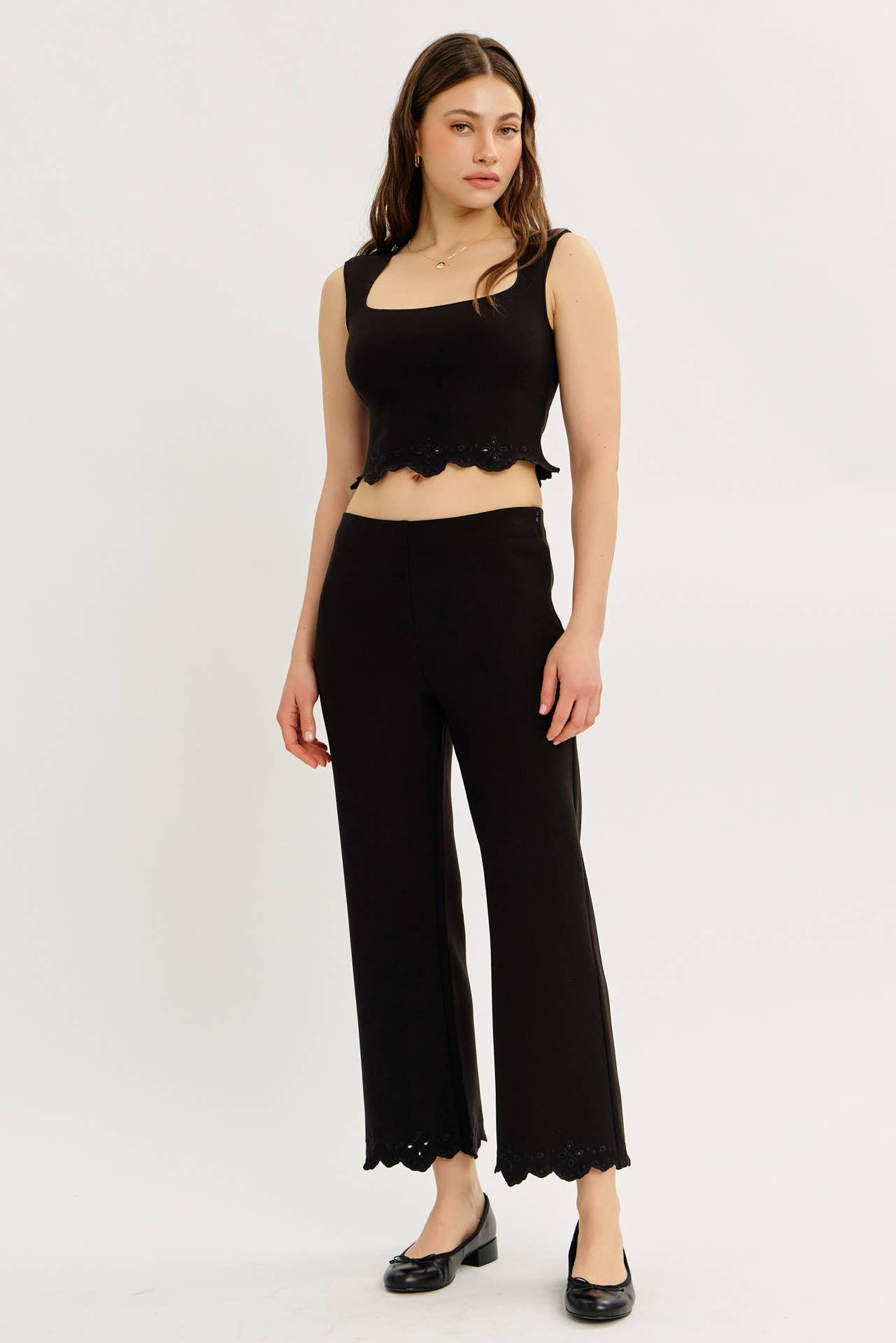 Eyelet Sophistication Top