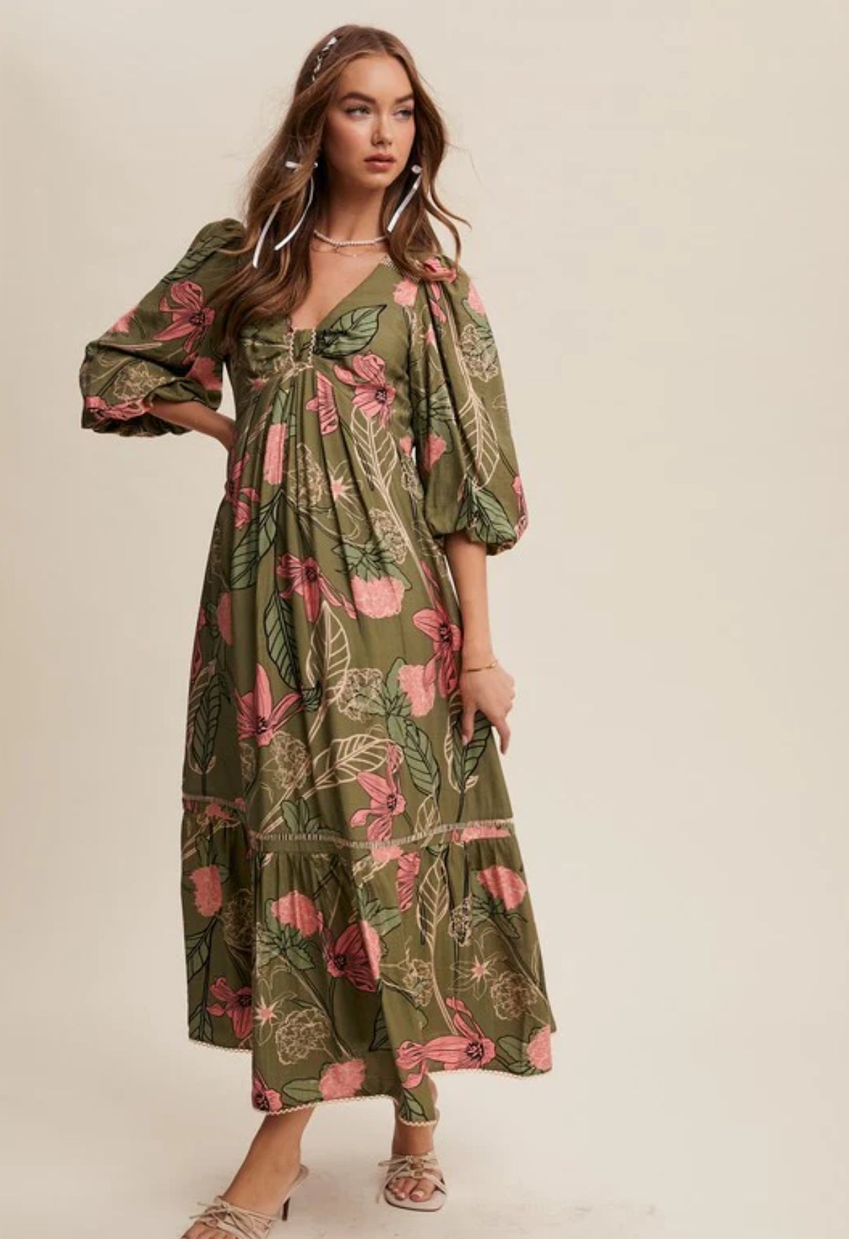 Lily Floral Maxi Dress