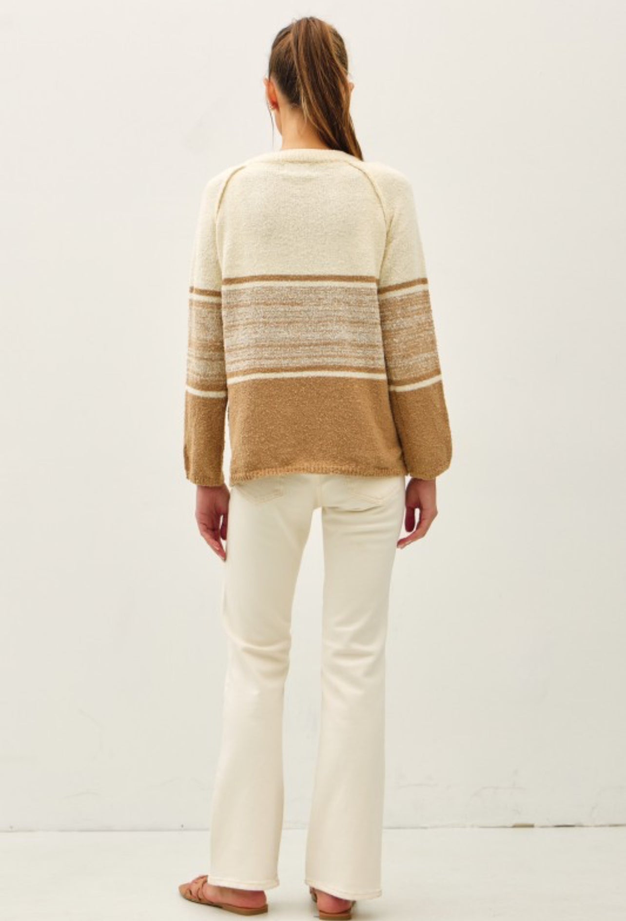 Neutral Lanes Sweater